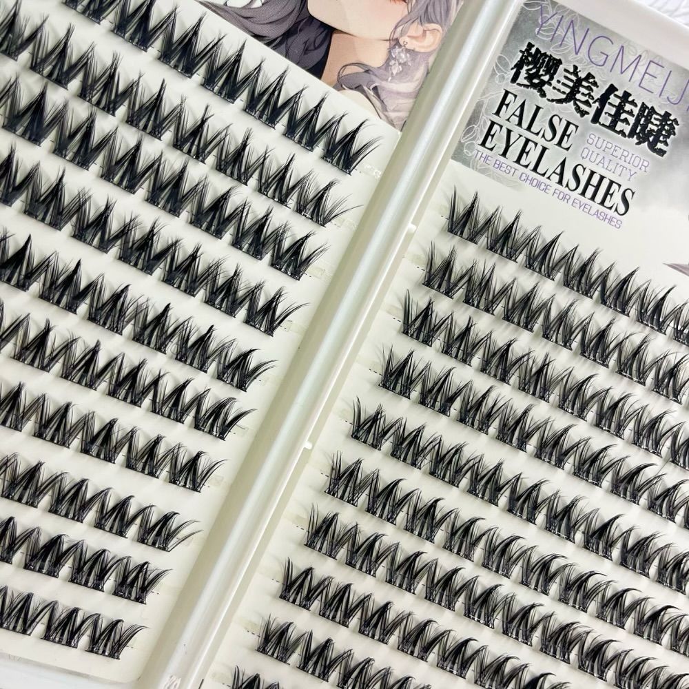 Eyelash Extension No 11 - 100/130/200 Cluster Schwarze Selbstklebende Falsche Wimpern
