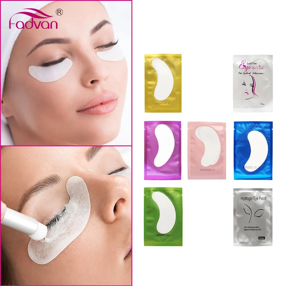 Under Eye Gel - 50/100 Paar Augenklappen für Verlängerungsgel, fusselfreies