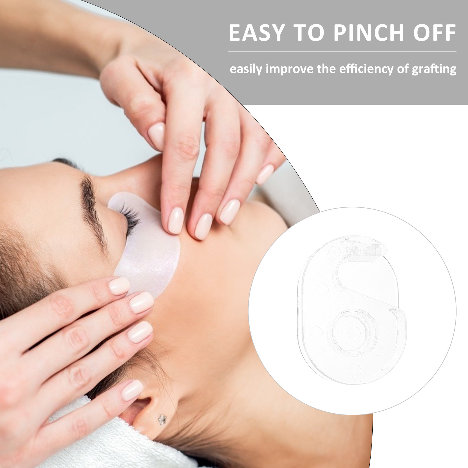 Eyelash Extension Is Safe - 3-teiliger Wimpernband-Spender, schneller Schneidroller, ergonomisches Design,