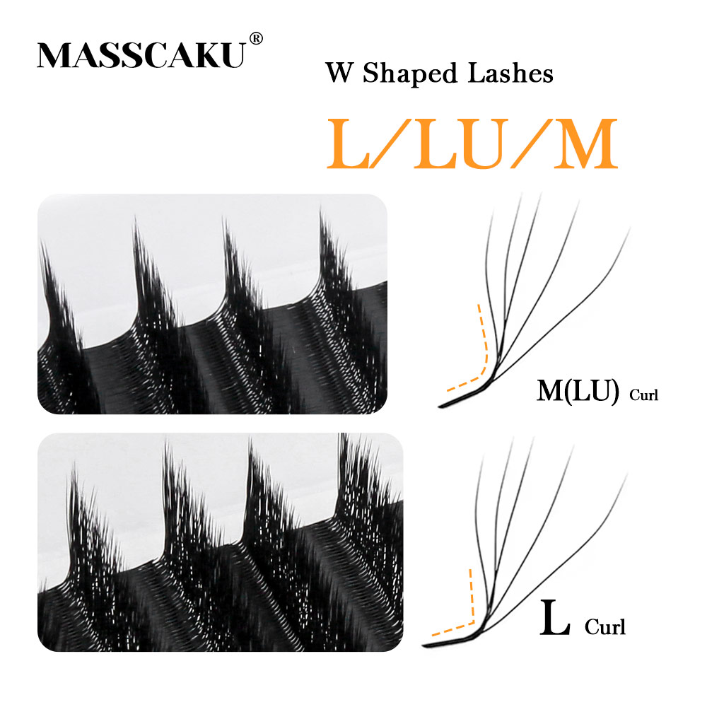 Eyelash Extension Anime - MASSCAKU L LU M Curl Wimpernverlängerung