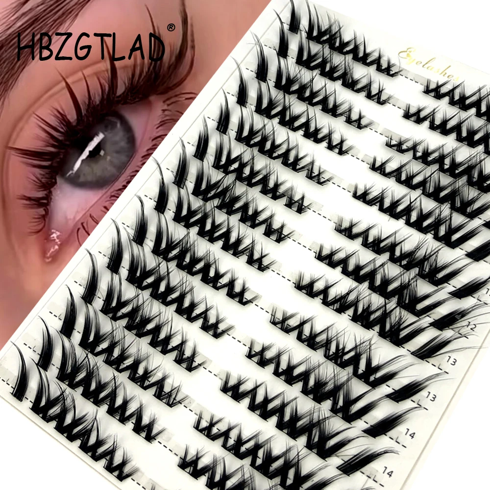 Eyelash Extension Single Lash - Einzelne Cluster-Wimpernverlängerung Mix 3D Fluffy Segmented