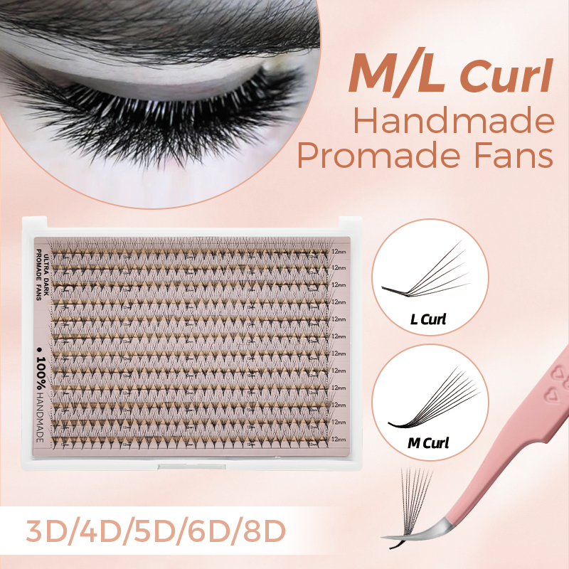 Eyelash Extension Or Extensions - 360/600 Bouquet Wimpern L Curl M