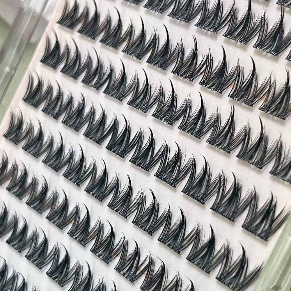 Eyelash Extension No 11 - 100/130/200 Cluster Schwarze Selbstklebende Falsche Wimpern