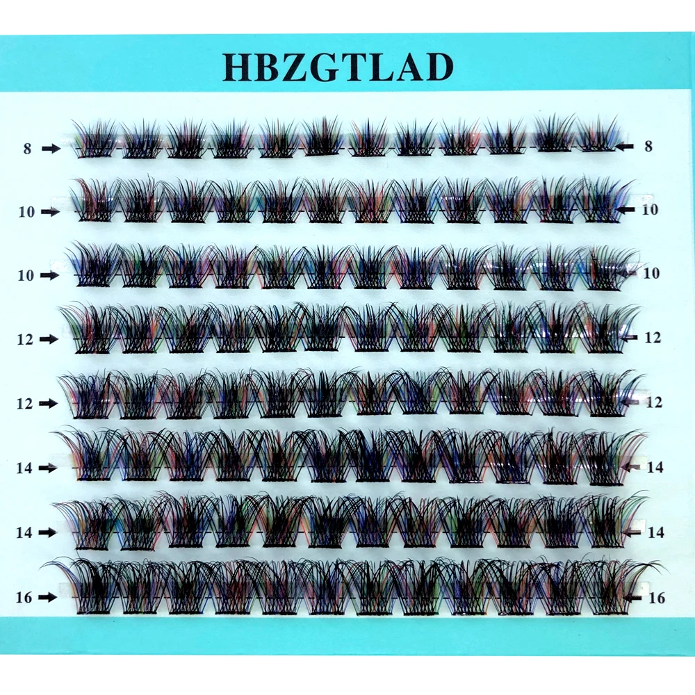 Eyelash Extension Single Lash - Mischen Sie 3D Fluffy Single Cluster