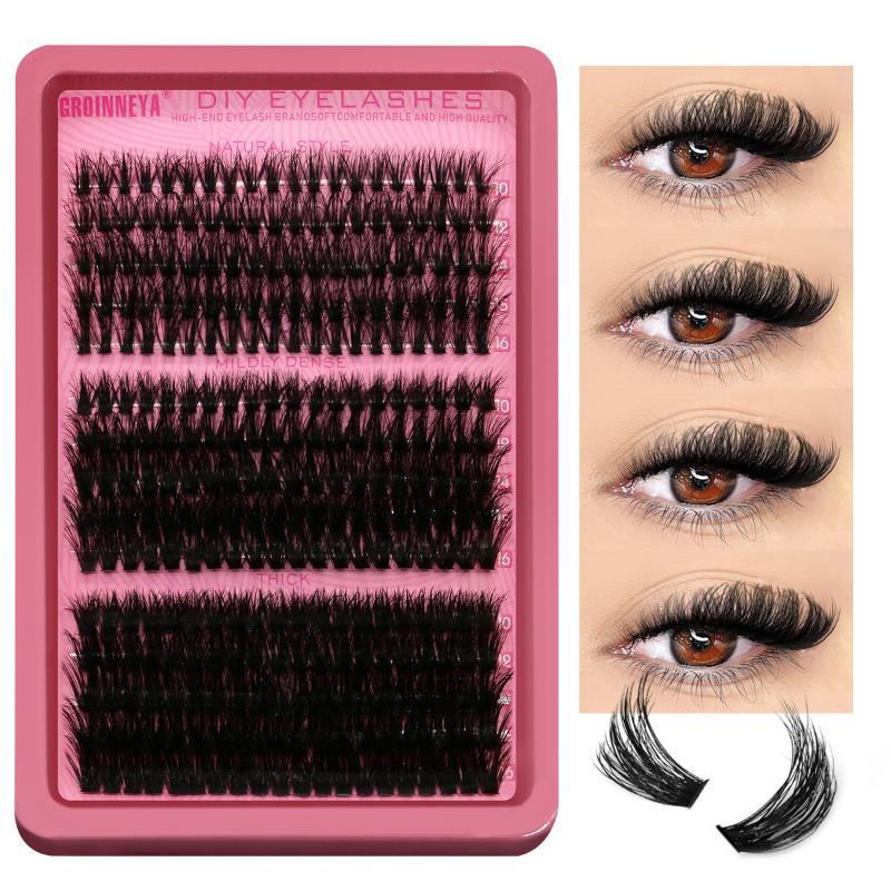 Eyelash Extension Volume Lashes - Cluster-Wimpern-Set, Einzelwimpern, Volumen-Mix-Tray, 3D Faux-Nerz-Wimpern, Wispy