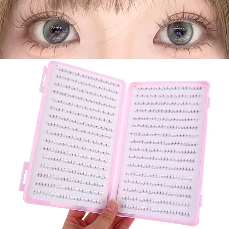Eyelash Extension Anime - Kein Kleber erforderlich, Comic-Unterwimpern-Cluster, 1 Set