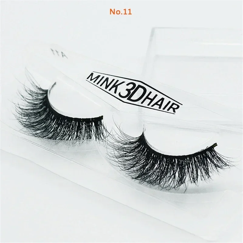 Eyelash Extension No 11 - 1 Paar 3D-Nerzwimpern, handgefertigt, falsche Wimpern,