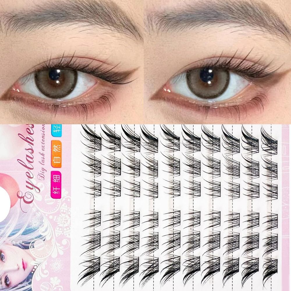 Eyelash Extension Anime - 3D Cat Eye Clusters Wimpern Natürliche
