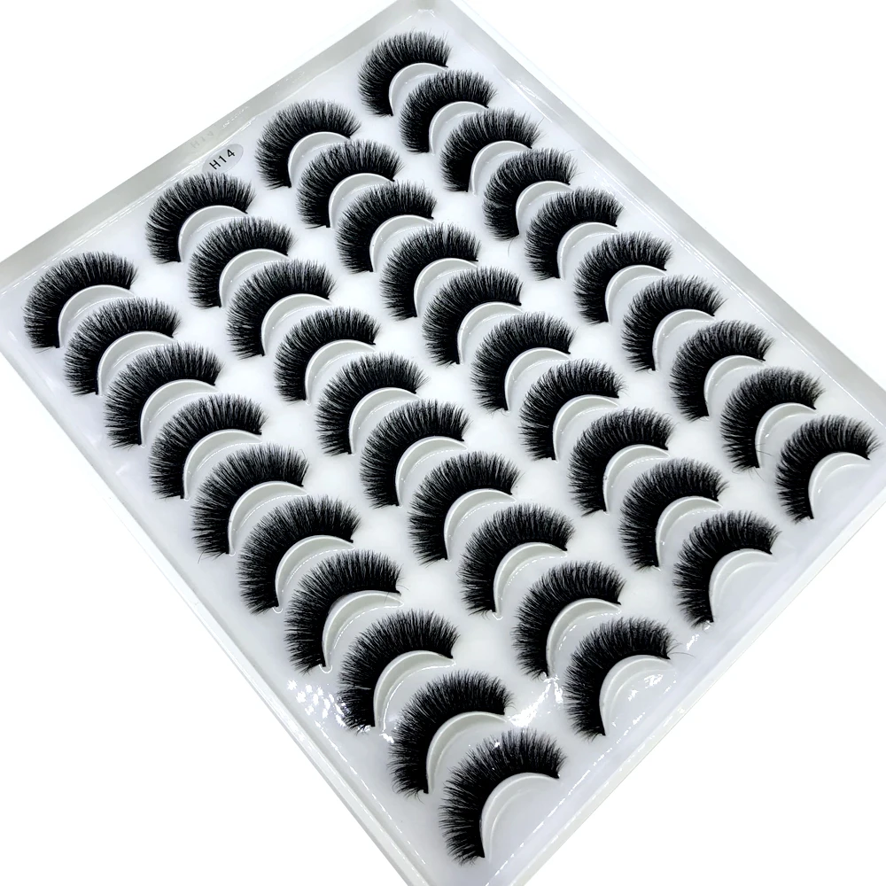 Eyelash Extension Full Set - AMSDCN Neu 20 Paar natürliche lange