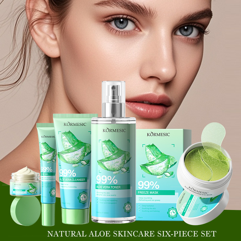 Under Eye Gel - Aloe Vera Hautpflege-Set, reinigende Gesichtscreme, Gesichtsreiniger,