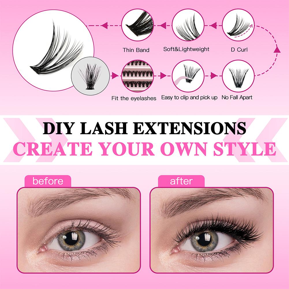 DIY Falsche Wimpern Set 30D 40 – Eyelash Extension Full Set Bewertung und Preis