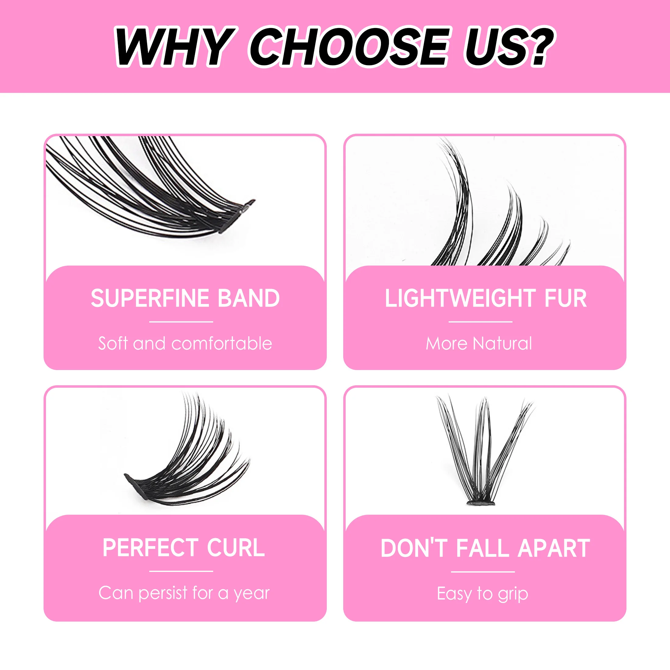 DIY-Cluster-Verlängerungswimpe – Eyelash Extension Full Set Bewertung und Preis