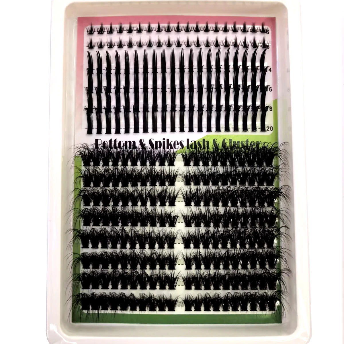 AMSDCN Spikes14Rows DIY Cluste – Eyelash Extension Full Set Bewertung und Preis