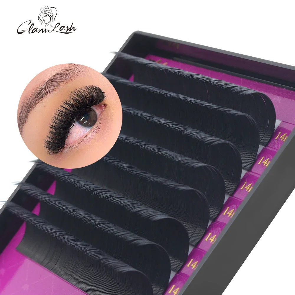 GLAMLASH Großhandel 16 Reihen  – Eyelash Extension Single Lash Bewertung und Preis