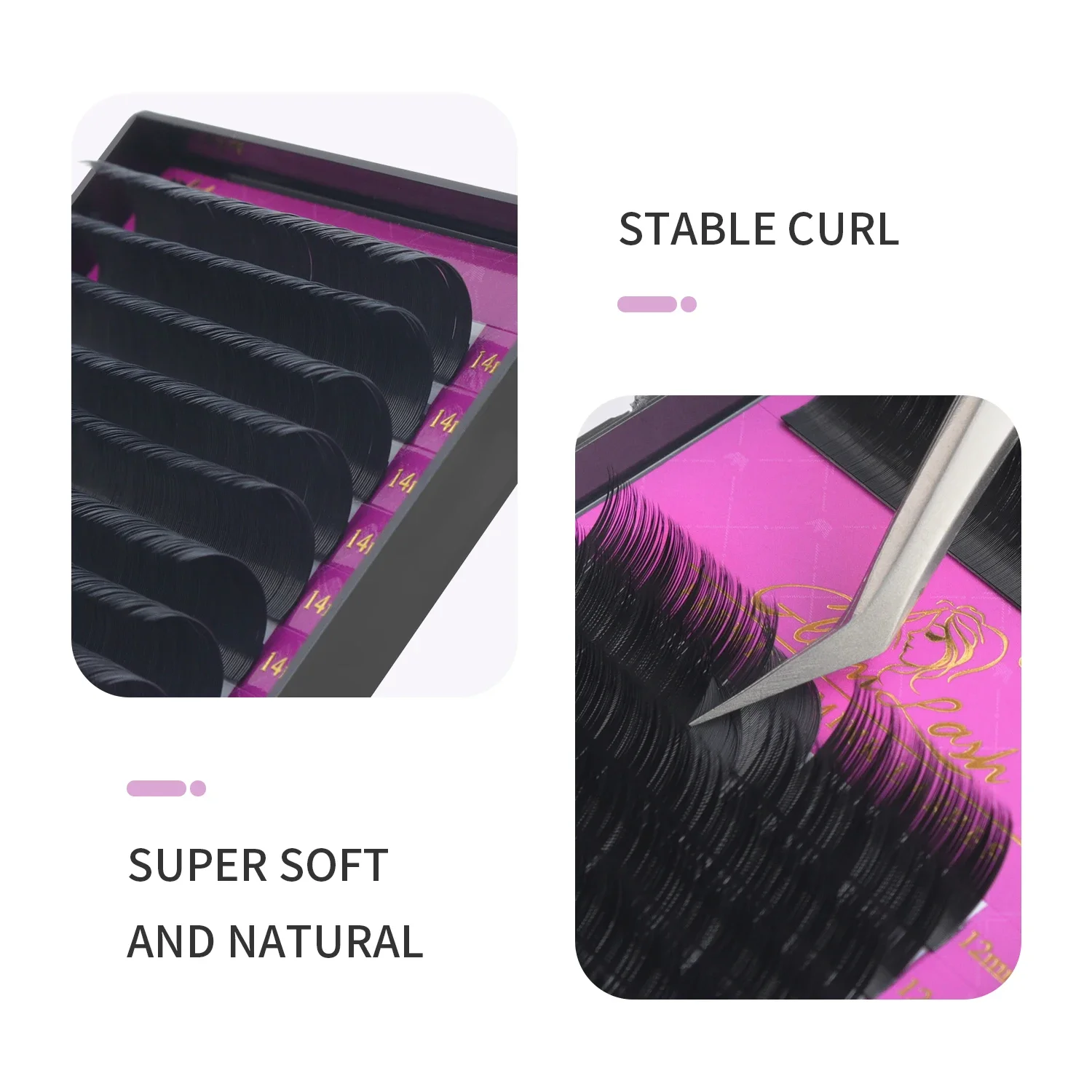 GLAMLASH Großhandel 16 Reihen  – Eyelash Extension Single Lash Bewertung und Preis