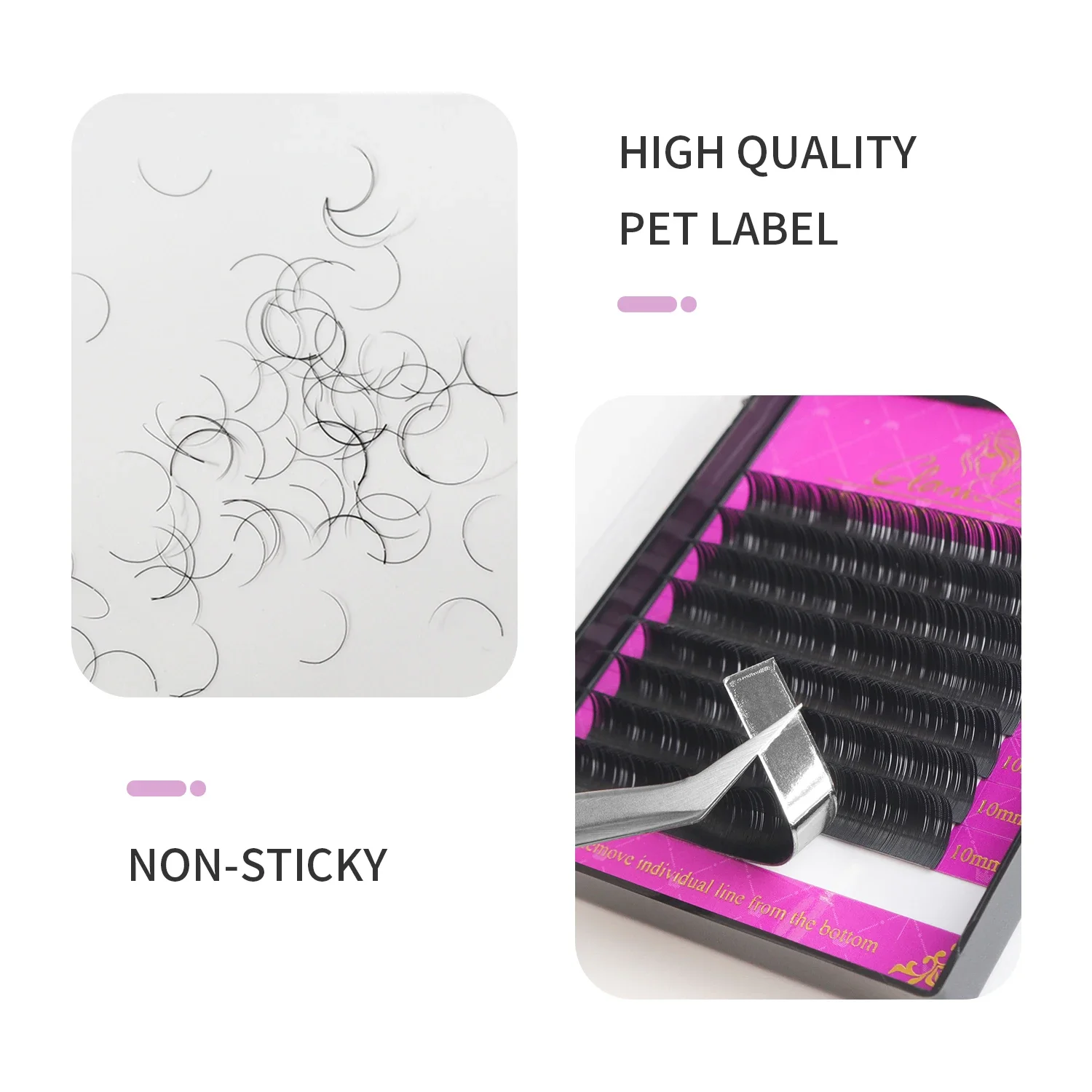 GLAMLASH Großhandel 16 Reihen  – Eyelash Extension Single Lash Bewertung und Preis