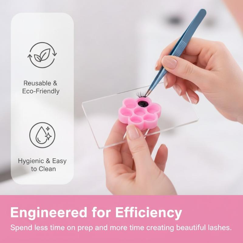 Blumenförmige Klebekapseln für – Eyelash Extension Process Bewertung und Preis