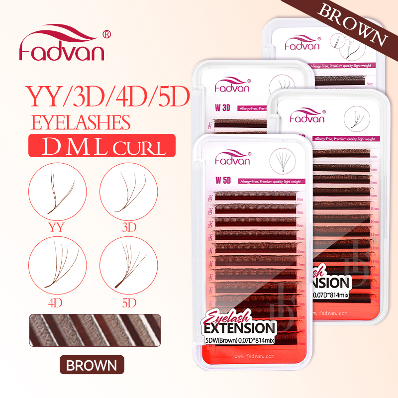 FADVAN Braune 4D/3D/5D Wimpern – Eyelash Extension Yelix Bewertung und Preis
