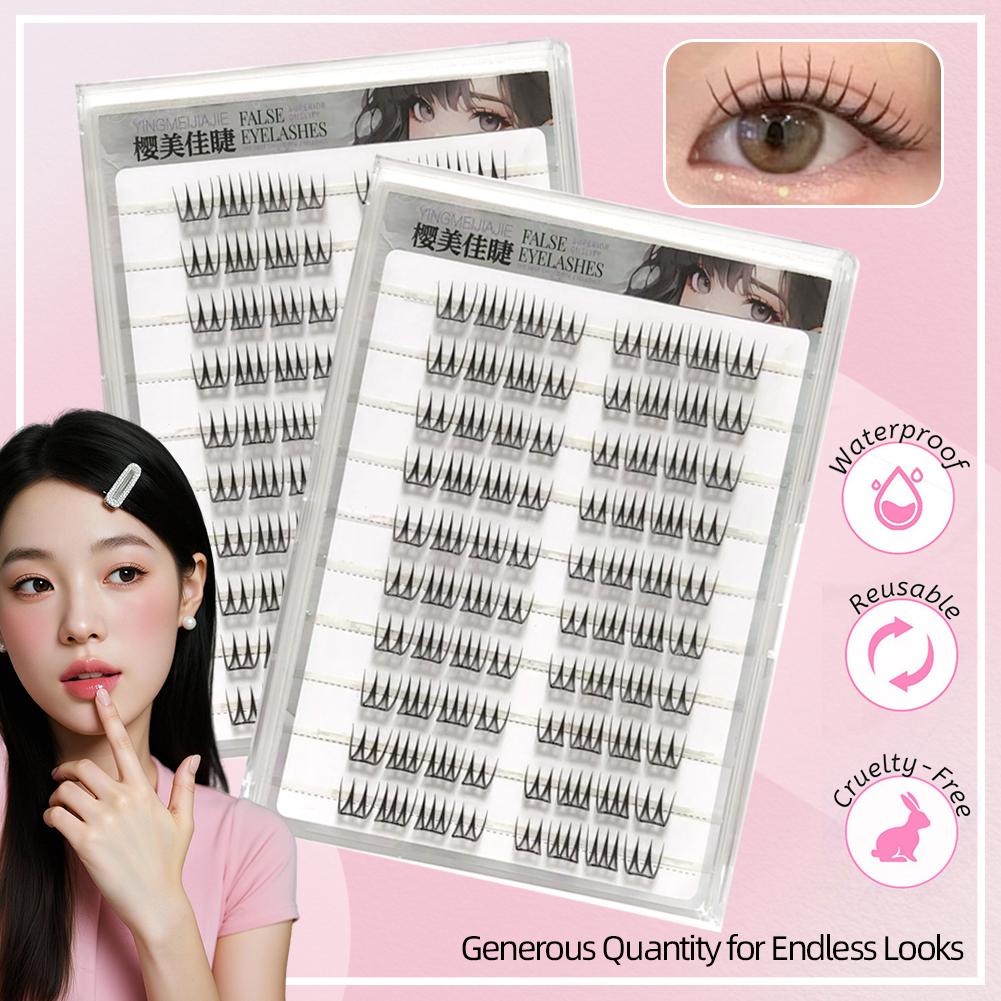 U-förmige, kleberfreie falsche – Eyelash Extension Single Lash Bewertung und Preis