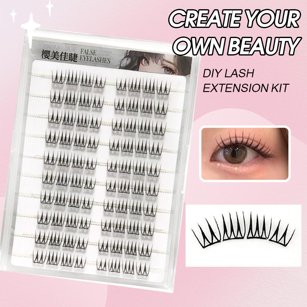 U-förmige, kleberfreie falsche – Eyelash Extension Single Lash Bewertung und Preis