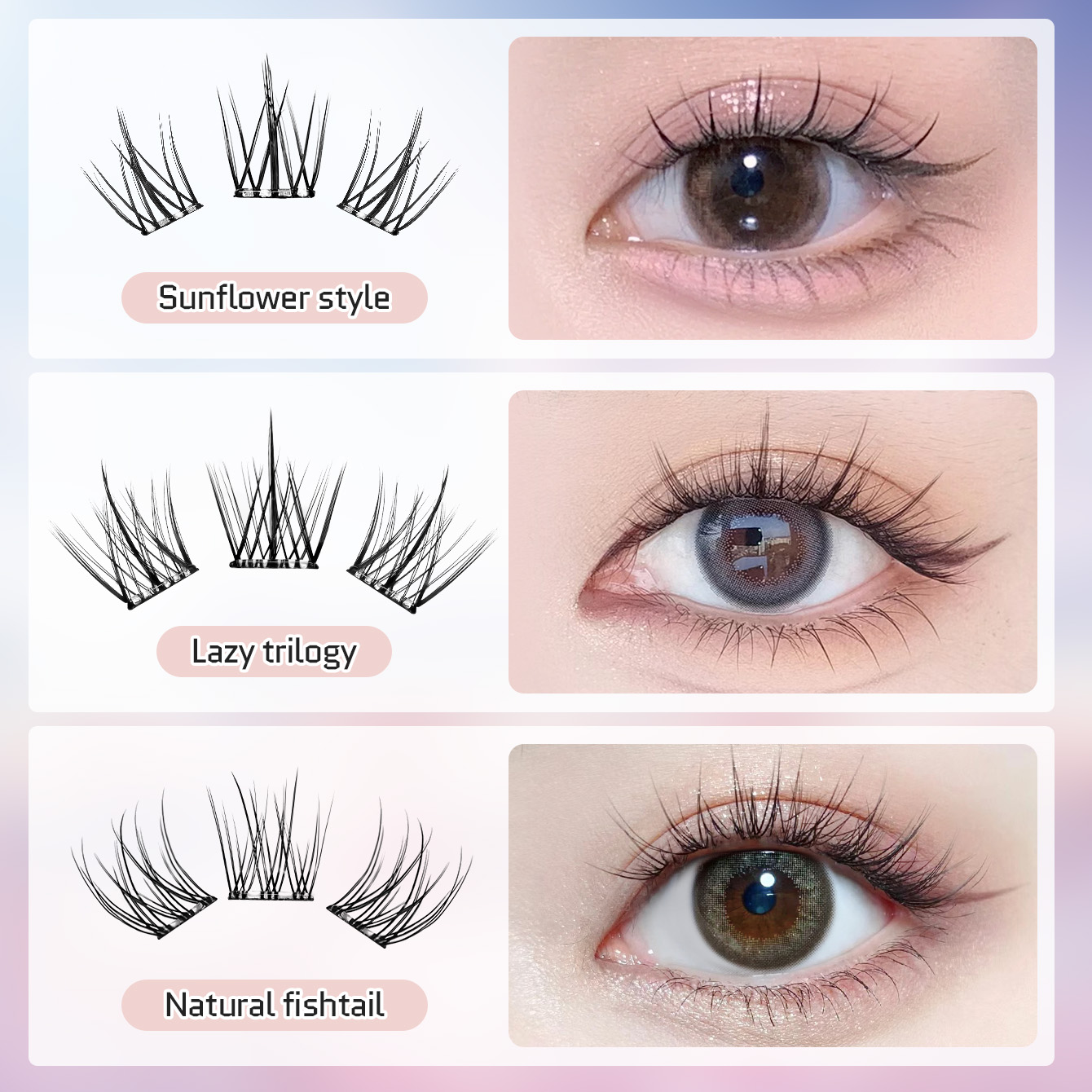 10 Reihen Großvolumige Kleberf – Eyelash Extension Single Lash Bewertung und Preis