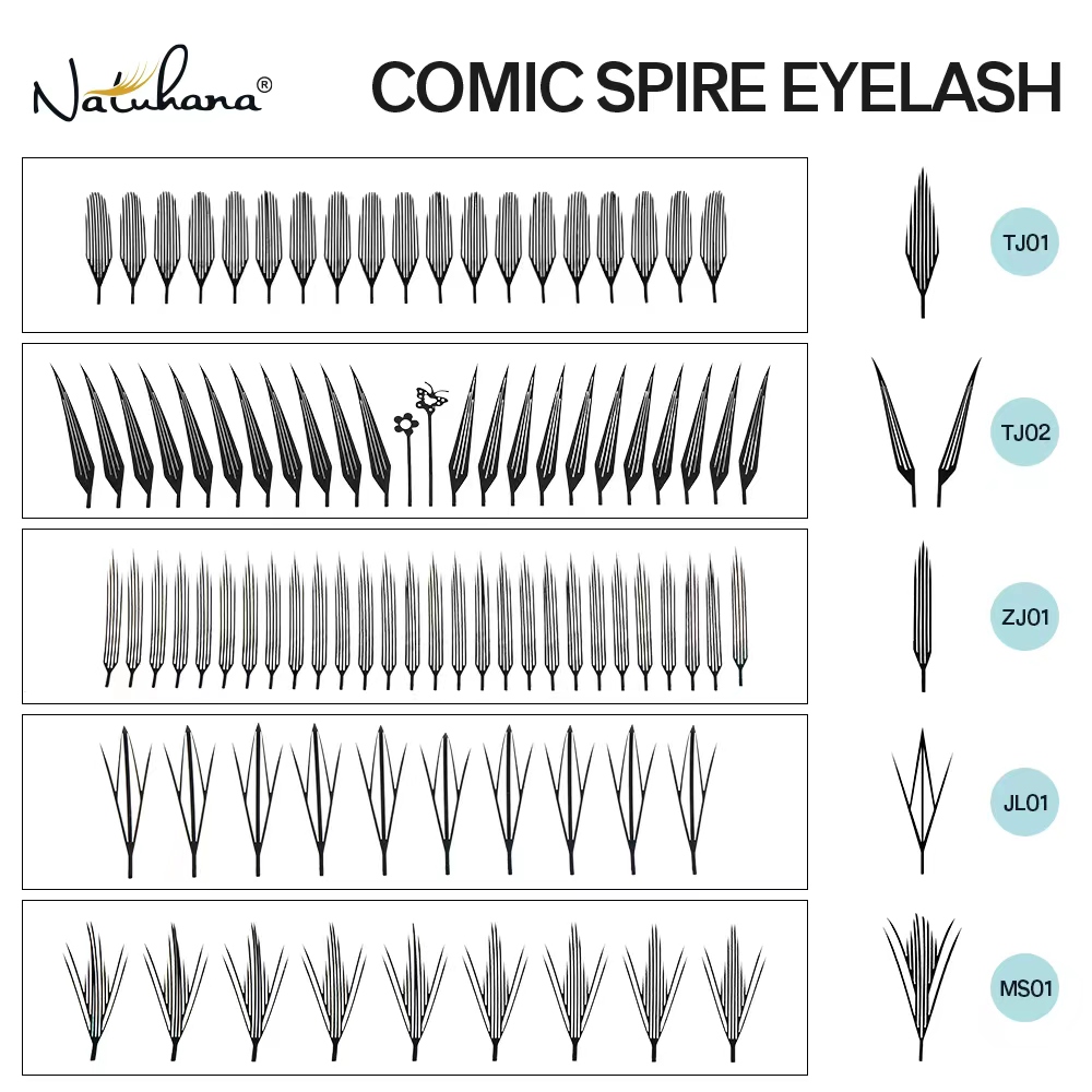 NATUHANA Comic Spire Wimpern C – Eyelash Extension Anime Bewertung und Preis