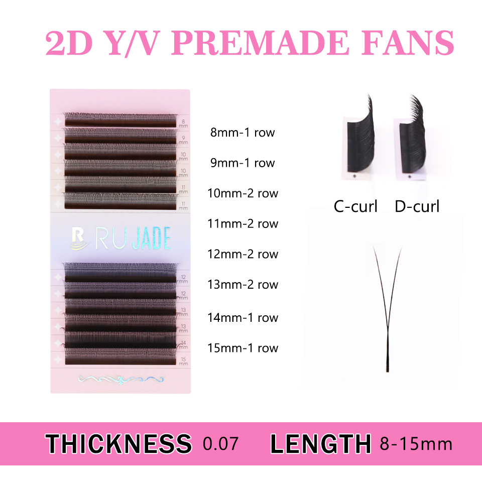 RUJADE 2D Y-Form Wimpern Netzg – Eyelash Extension Single Lash Bewertung und Preis