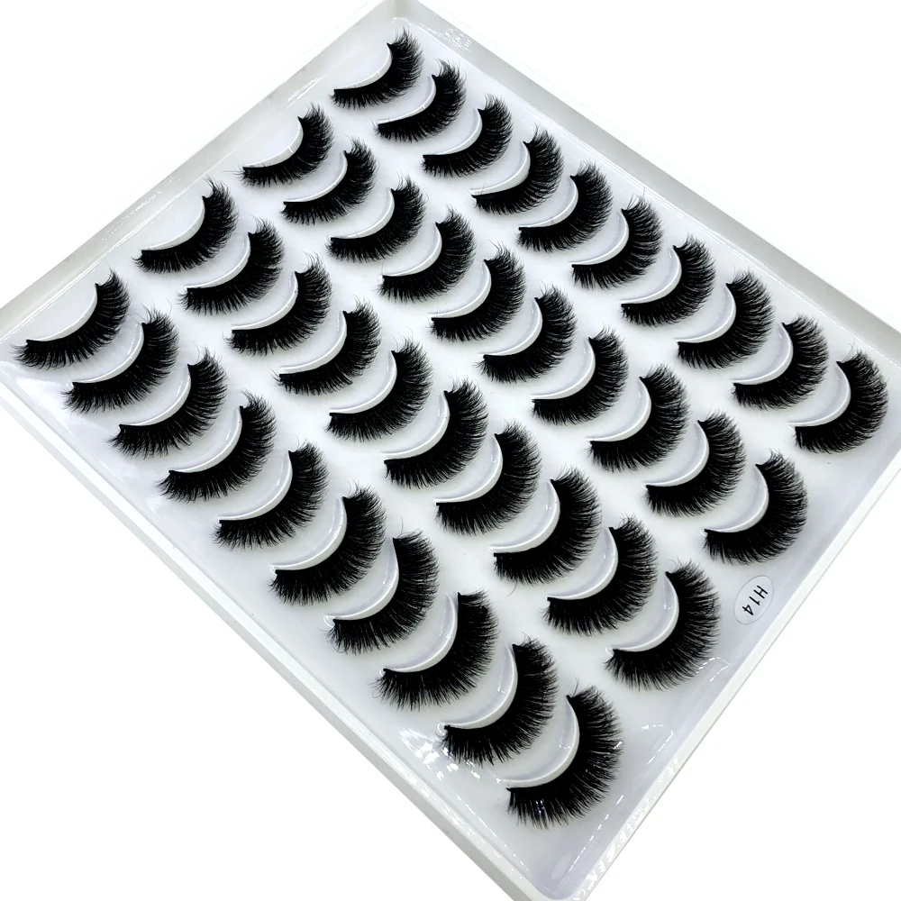 AMSDCN Neu 20 Paar natürliche  – Eyelash Extension Full Set Bewertung und Preis