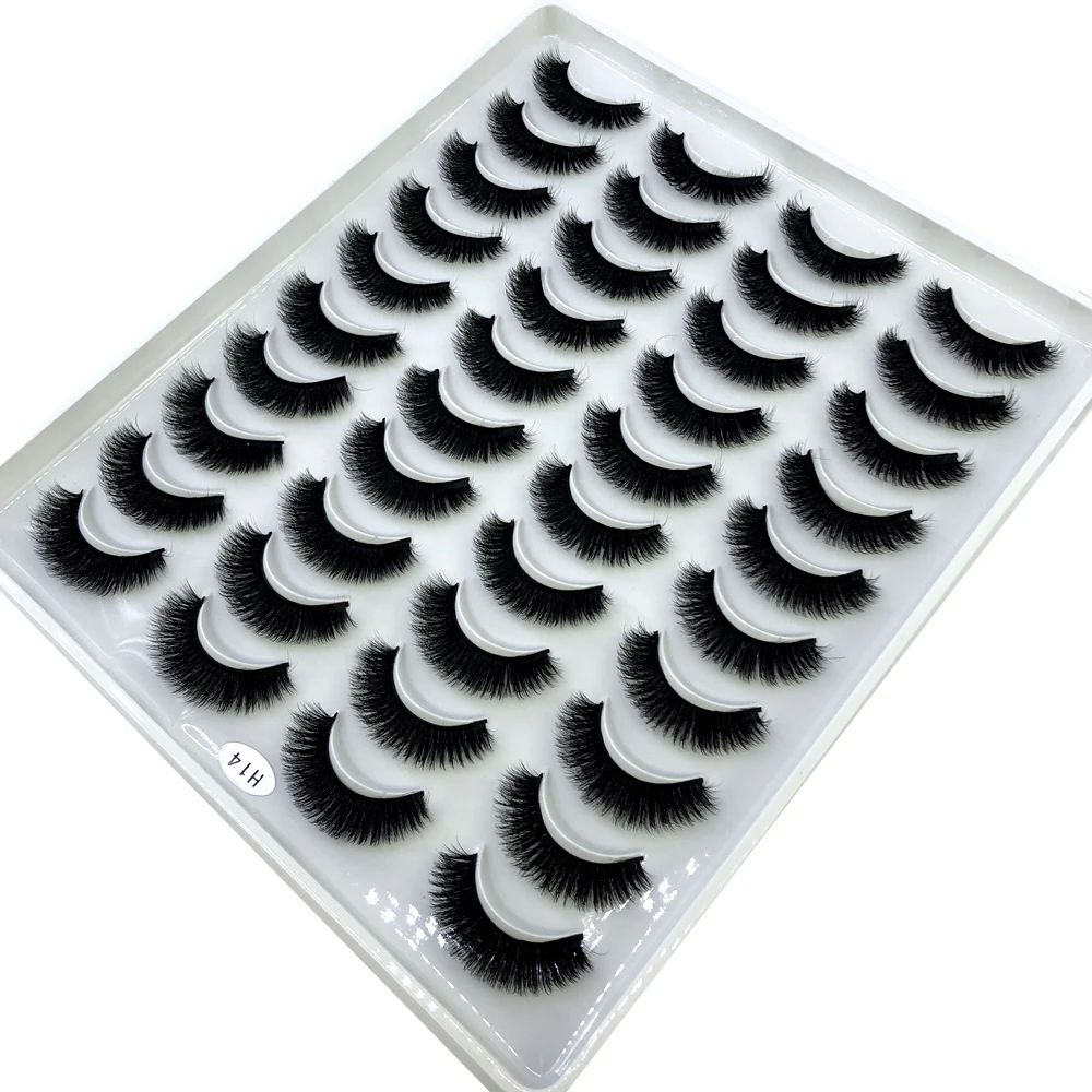 AMSDCN Neu 20 Paar natürliche  – Eyelash Extension Full Set Bewertung und Preis