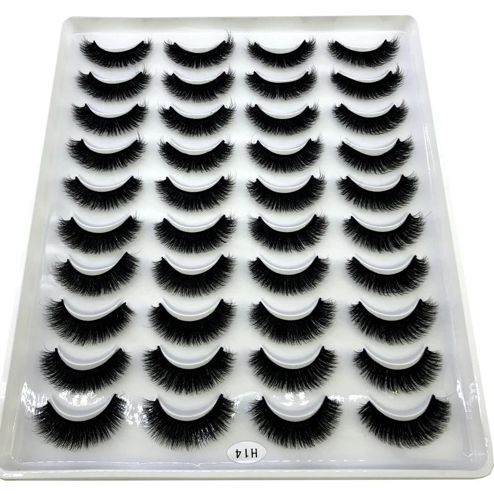 AMSDCN Neu 20 Paar natürliche  – Eyelash Extension Full Set Bewertung und Preis